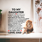 TO MY DAUGHTER BRAVER ACRYLIC HEART