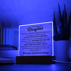 TO MY DAUGHTER CHAPTERS SQUARE PLAQUE