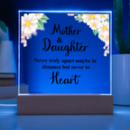 TO MY DAUGHTER DISTANCE SQUARE ACRYLIC PLAQUE