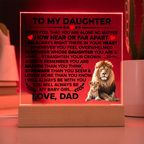 TO MY DAUGHTER BRAVER SQUARE ACRYLIC