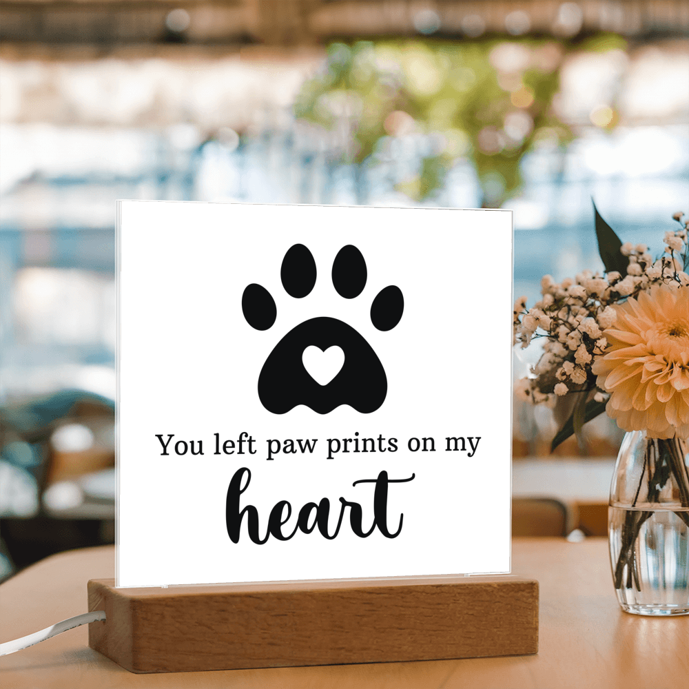 Keepsake Acrylic Bundle - You Left Pawprints In My Heart