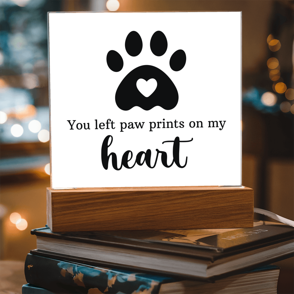 Keepsake Acrylic Bundle - You Left Pawprints In My Heart