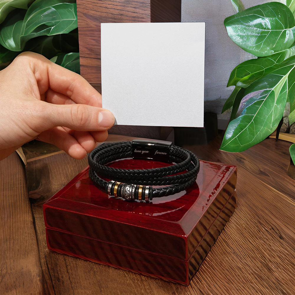 Love You Forever To My Grandson Bracelet Achieve Anything