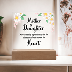 TO MY DAUGHTER DISTANCE SQUARE ACRYLIC PLAQUE