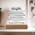 TO MY DAUGHTER CHAPTERS SQUARE PLAQUE