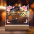 TO MY BEAUTIFUL WIFE SQUARE ACRYLIC PLAQUE